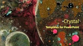  Presentation with abstract water color - Amazing PPT layouts having abstract-texture-background-acrylic-color backdrop and a tawny brown colored foreground