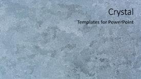  Presentation with winter ice - Audience pleasing PPT theme consisting of abstract texture background of frost rime ice pattern on glass window during winter in europe backdrop and a light blue colored foreground