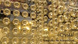  Presentation with abstract gold - Slides with abstract texture of gold metall background and a gold colored foreground