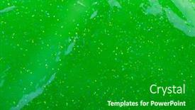  Presentation with green abstract - Colorful theme enhanced with abstract-textured-background-green-slime backdrop and a forest green colored foreground