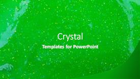  Presentation with abstract green - Beautiful theme featuring abstract-textured-background-green-slime backdrop and a shamrock green colored foreground