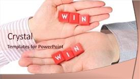  Presentation with win win - Cool new slide deck with abstract the best way both backdrop and a lemonade colored foreground