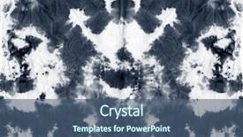  Presentation with tie dye - Colorful presentation theme enhanced with abstract tie dyed fabric background backdrop and a ocean colored foreground