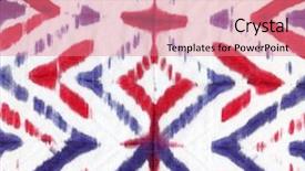 Presentation with tie dye - Theme having abstract tie dyed fabric background background and a coral colored foreground