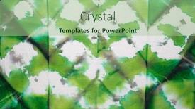  Presentation with tie - Audience pleasing theme consisting of abstract-tie-dyed-fabric-background backdrop and a mint green colored foreground