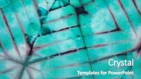  Presentation with tie dye - PPT layouts featuring abstract tie dyed fabric background background and a teal colored foreground