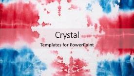  Presentation with fabric - PPT theme with abstract tie dyed fabric background background and a lemonade colored foreground