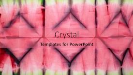  Presentation with tie - PPT theme enhanced with abstract-tie-dyed-fabric-background background and a coral colored foreground