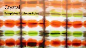  Presentation with tie - Amazing theme having abstract-tie-dyed-fabric-background backdrop and a yellow colored foreground