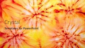  Presentation with fabric - Slides consisting of abstract-tie-dyed-fabric-background background and a yellow colored foreground