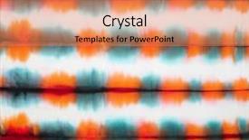  Presentation with tie dye - PPT layouts with abstract tie dyed fabric background background and a coral colored foreground