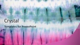  Presentation with tie dye - Audience pleasing theme consisting of abstract tie dyed fabric background backdrop and a light blue colored foreground