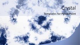  Presentation with tie dye - Theme consisting of abstract tie dyed fabric background background and a light blue colored foreground