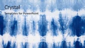  Presentation with tie dye - PPT theme enhanced with abstract tie dyed fabric background background and a light blue colored foreground