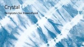  Presentation with tie dye - Beautiful slide set featuring abstract tie dyed fabric background backdrop and a light blue colored foreground
