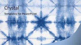  Presentation with tie dye - Beautiful presentation theme featuring abstract tie dyed fabric background backdrop and a light blue colored foreground