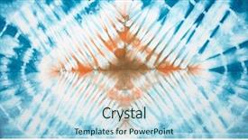  Presentation with tie dye - Cool new PPT layouts with abstract tie dyed fabric background backdrop and a sky blue colored foreground