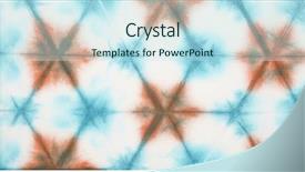  Presentation with tie dye - Slide deck enhanced with abstract tie dyed fabric background background and a sky blue colored foreground