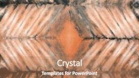  Presentation with tie dye - Presentation theme featuring abstract tie dyed fabric background background and a coral colored foreground