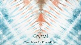  Presentation with tie dye - PPT theme having abstract tie dyed fabric background background and a sky blue colored foreground