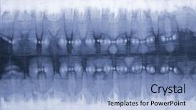  Presentation with tie dye - Theme having abstract tie dyed fabric background background and a light blue colored foreground