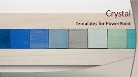  Presentation with title - Colorful slide deck enhanced with abstract title back with colored backdrop and a lemonade colored foreground