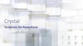  Presentation with buildings - PPT theme consisting of abstract transition with buildings and glass cubes background and a sky blue colored foreground