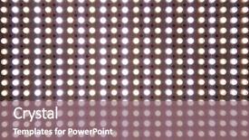  Presentation with transparent screen - Presentation enhanced with abstract transparent white led screen background and a coral colored foreground