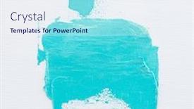  Presentation with canvas - Beautiful slide deck featuring abstract-turquoise-background-oil backdrop and a sky blue colored foreground