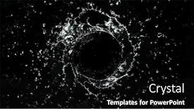  Presentation with shape - Presentation design consisting of abstract-twister-shape-of-water background and a black colored foreground