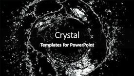  Presentation with shape - Slide set with abstract-twister-shape-of-water background and a black colored foreground