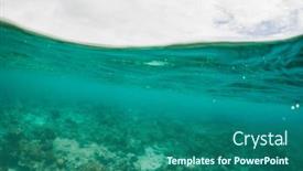  Presentation with clear - Presentation theme consisting of abstract-underwater-background-of-clear background and a ocean colored foreground