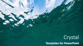  Presentation with clear - Presentation with abstract-underwater-background-of-clear background and a ocean colored foreground