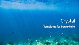  Presentation with clear - Slide deck featuring abstract-underwater-background-of-clear background and a gray colored foreground