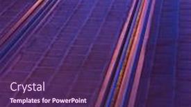  Presentation with road light - Colorful slide deck enhanced with abstract-urban-background-in-purple backdrop and a violet colored foreground