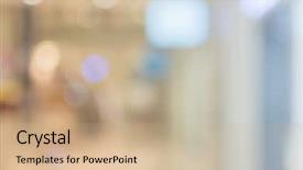  Presentation with urban buildings - Slides enhanced with abstract urban background with blurred background and a coral colored foreground