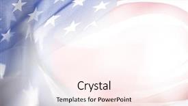  Presentation with usa flag - Slide deck featuring abstract usa flag copy space background and a pink colored foreground