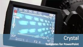  Presentation with birthday fireworks display - Theme having abstract video - display of an full hd background and a teal colored foreground