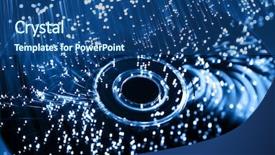  Presentation with fiber - Amazing presentation theme having abstract video - fiber optics background with lots backdrop and a ocean colored foreground