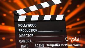  Presentation with shiny new lignite power - PPT layouts enhanced with abstract video red - clapperboard on shiny background background and a wine colored foreground