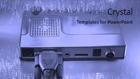  Presentation with fiber - Amazing presentation theme having abstract video red - media plug and hub backdrop and a teal colored foreground