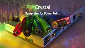  Presentation with logistics hub - Cool new theme with abstract video red - media plug and hub backdrop and a dark gray colored foreground