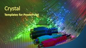  Presentation with optical - Amazing theme having abstract video red - media plug with fiber optical backdrop and a  colored foreground