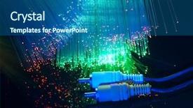  Presentation with la edad media - PPT theme consisting of abstract video red - media plug with fiber optical background and a ocean colored foreground