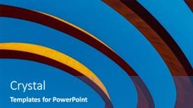  Presentation with abstract modern architecture - Theme with abstract-view-of-a-modern background and a ocean colored foreground