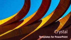  Presentation with abstract modern architecture - Slide set with abstract-view-of-a-modern and a wine colored foreground