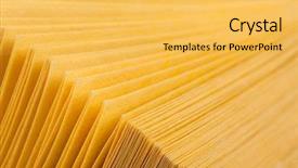  Presentation with abstract - Slide set featuring abstract view of yellow pages background and a yellow colored foreground