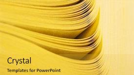  Presentation with blue and yellow abstract - Amazing theme having abstract view of yellow pages backdrop and a yellow colored foreground