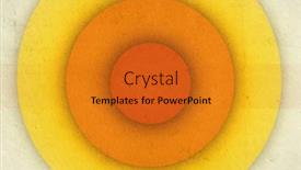  Presentation with abstract circles - Presentation theme consisting of abstract-vintage-background-with-circles background and a gold colored foreground