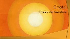  Presentation with abstract circles - Presentation design featuring abstract-vintage-background-with-circles background and a gold colored foreground